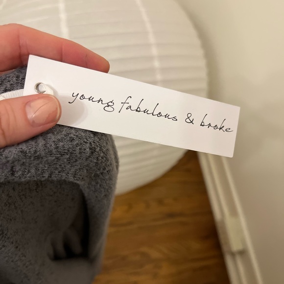 Young Fabulous & Broke buttery soft grey joggers size XS - Picture 7 of 7